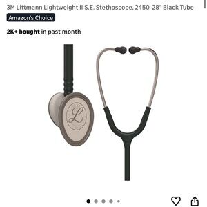 3M Littmann Lightweight II S.E. Stethoscope, Black